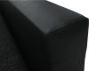 Rohová sedací souprava TONIKS, rozkládací s úložným prostorem, černá/černý melír