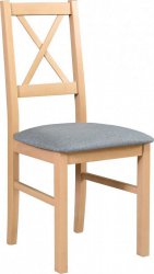 NIEL 10- jídelní židle (NILO 10) dub sonoma/ látka č.17X šedá- kolekce "DRE" (K150-Z)