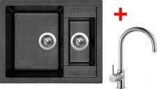 Sinks CRYSTAL 615.1 Metalblack+VITALIA - CR615174VICL