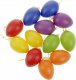 Vajíčka plastová 6cm, 12 kusů v sáčku, mix barev, cena za sáček VEL5046 MIX