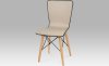 Jídelní židle B828 CAP1 - koženka cappuccino / natural 