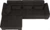 Rohová sedací souprava NATIK NEW, rozkládací s úložným prostorem, levá, šedá