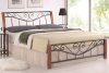Kovová postel PARMA 160x200 třešeň