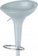 Barová židle AUB-9002 SIL, plast/chrom, stříbrná