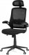 Židle kancelářská, černá mesh, plastový kříž KA-Q842 BK