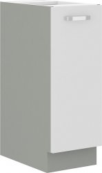 Kuchyňská skříňka Bolzano 30 D CARGO BB bílý lesk/šedá