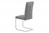 Jídelní židle, šedá látka, kovová chromovaná pohupová podnož B931N GREY2