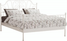 Kovová postel BEHEMOTH, 160x200, s lamelovým roštem, bílá