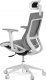 Kancelářská židle, šedá látka, plastový kříž, 3D područky, kolečka pro tvrdé podlahy KA-W004 GREY