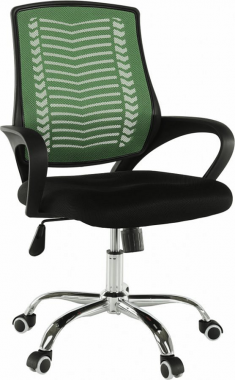 Kancelářská židle IMELA TYP 2, zelená/černá/chrom
