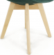 Jídelní židle LORITA, emerald Velvet látka/buk
