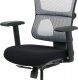 Kancelářská židle KA-M04 WT, černá látka/bílá síťovina