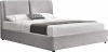Čalouněná postel GULIA 2 NEW 160x200, s úložným prostorem, šedá