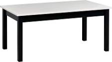 LEONA 1 (LAWA 1) - konferenční stolek - lamino bílá (bílá borovice andersen) / nohy černá - kolekce "DRE" (K150-E)