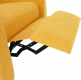 Relaxační polohovací křeslo TURNER, žlutá
