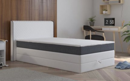 Čalouněná postel STANFORD 140x200, s úložným prostorem, Madryt 120/Inari 96