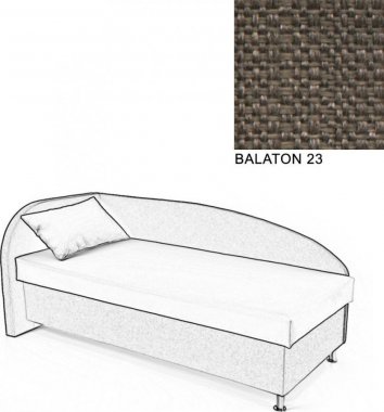 Čalouněná postel AVA NAVI, s úložným prostorem, 90x200, levá, BALATON 23
