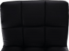 Barová židle LEORA 2 NEW, chrom/černá ekokůže
