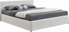 Čalouněná postel JADA NEW 180x200, s úložným prostorem a LED osvětlením, bílá
