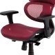 Kancelářská židle KA-A188 RED,  červená MESH, kovový kříž