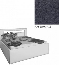 Čalouněná postel AVA LERYN 160x200, s úložným prostorem a LED osvětlením, MASSIMO 418