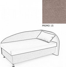Čalouněná postel AVA NAVI, s úložným prostorem, 120x200, pravá, PRIMO 15