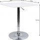 Barový stůl s nastavitelnou výškou, bíla, FLORIAN NEW