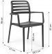 Plastová zahradní židle GARDEN 26030, béžová
