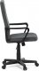 Kancelářská židle, černý plast, šedá látka, kolečka pro tvrdé podlahy KA-L607 GREY2