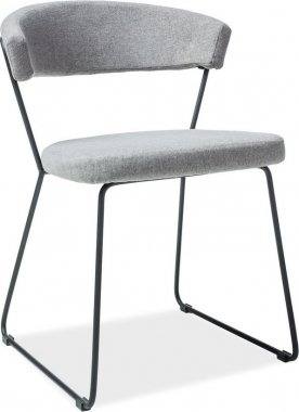 Designová jídelní židle HELIX šedá
