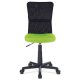 Dětská židle KA-2325 GRN, zelená mesh, síťovina černá/černý plast