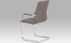 Konferenční židle  HC-349 COF1 coffee koženka / chrom