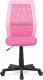Dětská židle KA-V101 PINK, růžová MESH, ekokůže/černý plast