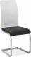 Jídelní čalouněná židle H-791 černá/bílá