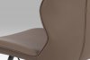 Jídelní židle HC-781 CAP, cappuccino ekokůže, kov matná šedá 