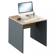 Kancelářský psací stůl  RIOMA NEW TYP 17, grafit/dub artisan
