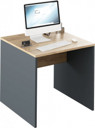 Kancelářský psací stůl  RIOMA NEW TYP 17, grafit/dub artisan