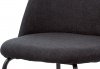 Jídelní židle CT-017 BK2, černá látka/kov