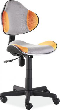 Dětská židle Q-G2 šedá/oranžová