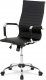 Kancelářská židle KA-V305 BK, černá ekokůže, houpací mech, kříž chrom
