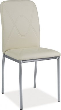 Jídelní čalouněná židle H-623 krémová/chrom