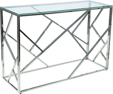 ESCADA C-odkládací stolek- transparentní/stříbrný (120x40) (ESCADACS=1balík) (S) (K150-E)