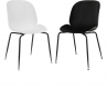 Plastová jídelní židle MENTA, bílá/černá