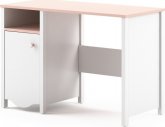Dětský psací stůl ELISA MI-03, 1D1S, bílá/růžová
