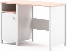 Dětský psací stůl ELISA MI-03, 1D1S, bílá/růžová