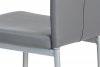 Jídelní židle AC-1287 GREY koženka šedá / šedý lak