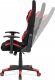 Kancelářská židle KA-V606 RED, červená látka, houpací mech, kříž plast