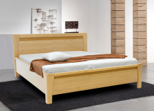 LATERNA  š.180  (LIBORA- KORPUS) - dřevěná postel pouze KORPUS- masiv BUK, bez roštů a bez up,  kolekce "FN" (K150)