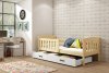 Dětská postel Kuba 90x200 s úložným prostorem, borovice
