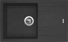 Dřez s odkapem Sinks LINEA 780 Granblack bez otvorů - SIGLI78048030N